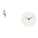 thumbnail image 1 of Reloj de pared decorativo con figura artística, escultura abstracta, silencioso, sin , de resina y fibra de madera, moderno y minimalista, ideal, 1 of 8