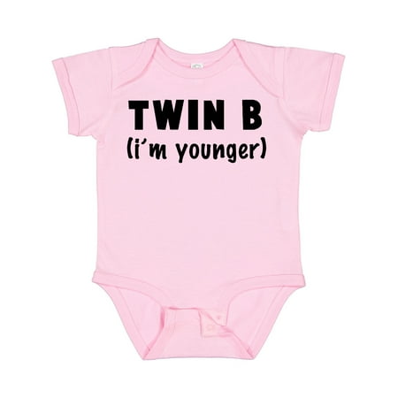 

Inktastic Twin B (i m Younger) Gift Baby Boy or Baby Girl Bodysuit