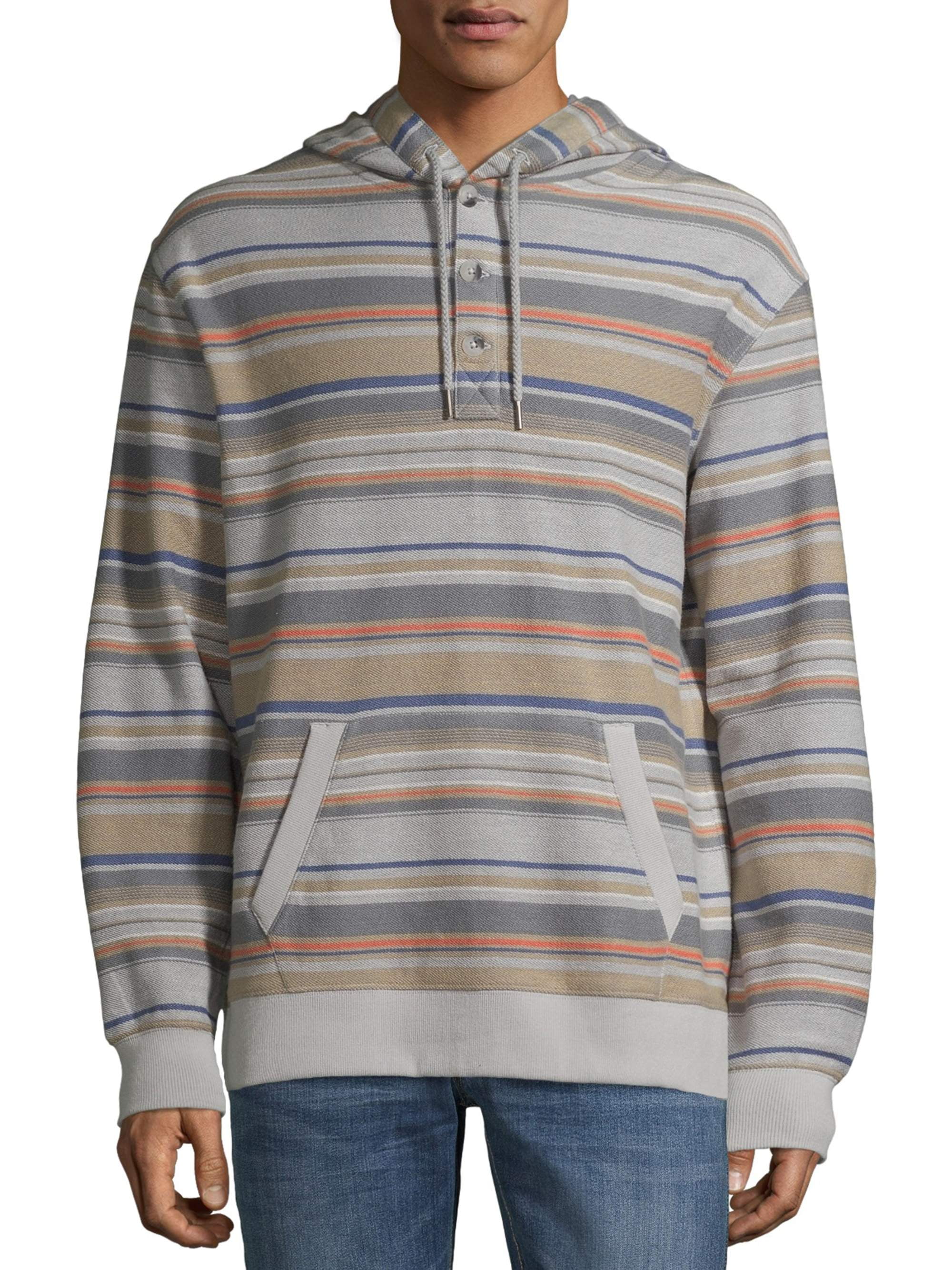 striped mens hoodie