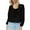 Black, variant on EDFBUYKRS Blouses for Women Dressy Long Sleeve Shirts Casual Fall Tops Winter Tunic with Pleats S