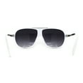 thumbnail image 2 of Lunettes de Soleil Rétro Oversize Sportives Classiques pour Hommes Mobster Blanc Fumée, 2 of 4
