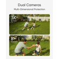 thumbnail image 2 of Dual-Lens 360°Coverage Floodlight Camera E340,Security Outdoor, Pan &Tilt,AI Detection&Tracking,8× Hybrid Zoom,No Monthly Fee, 24/7 Recording, Dual-Band Wi-Fi 6, 2000 LM,Wired, 2 of 5