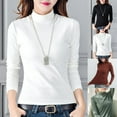 thumbnail image 3 of Women Turtleneck Base Layer Shirts Long Sleeve Slim Fit Thermal Underwear Tops, 3 of 11