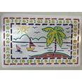 thumbnail image 2 of Set of 6 Expanded Vinyl Placemats, Beach, Ocean, Fish, Seashells, Palm Trees…, 2 of 2