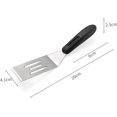 XJUBeef Patty Turner Brownie Server Tool Stainless Steel Small Spatula