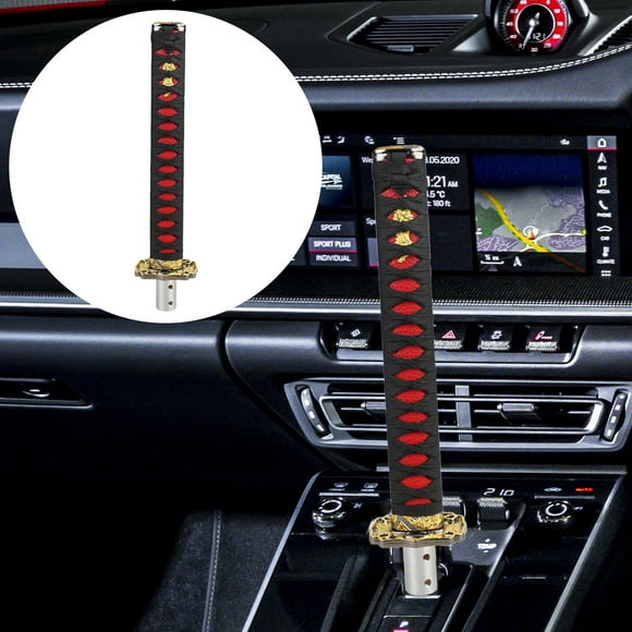 Qaailabf Personalized Knight Samurai Sword Gear Head Manual Transmission Gear Lever Modification for Car Interior - Unique Design, Easy Installation, Ergonomic Comfort, Durable Material