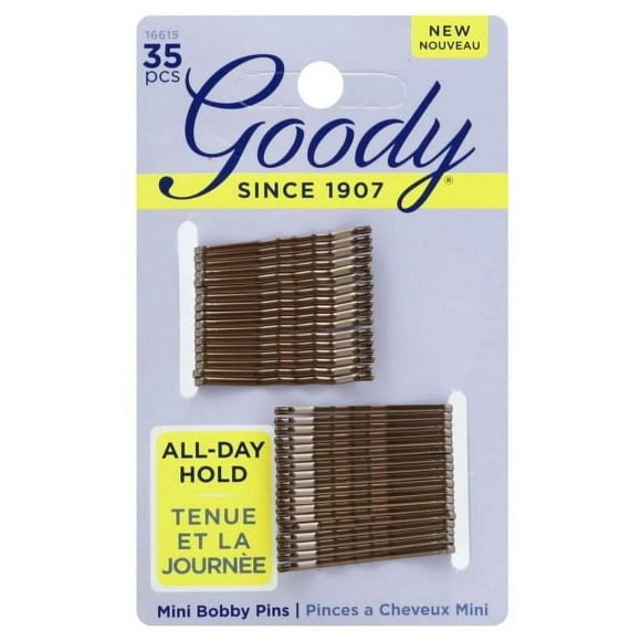 Goody Mini Basic Pins - Brown - 35Ct, Goody Mini Pins