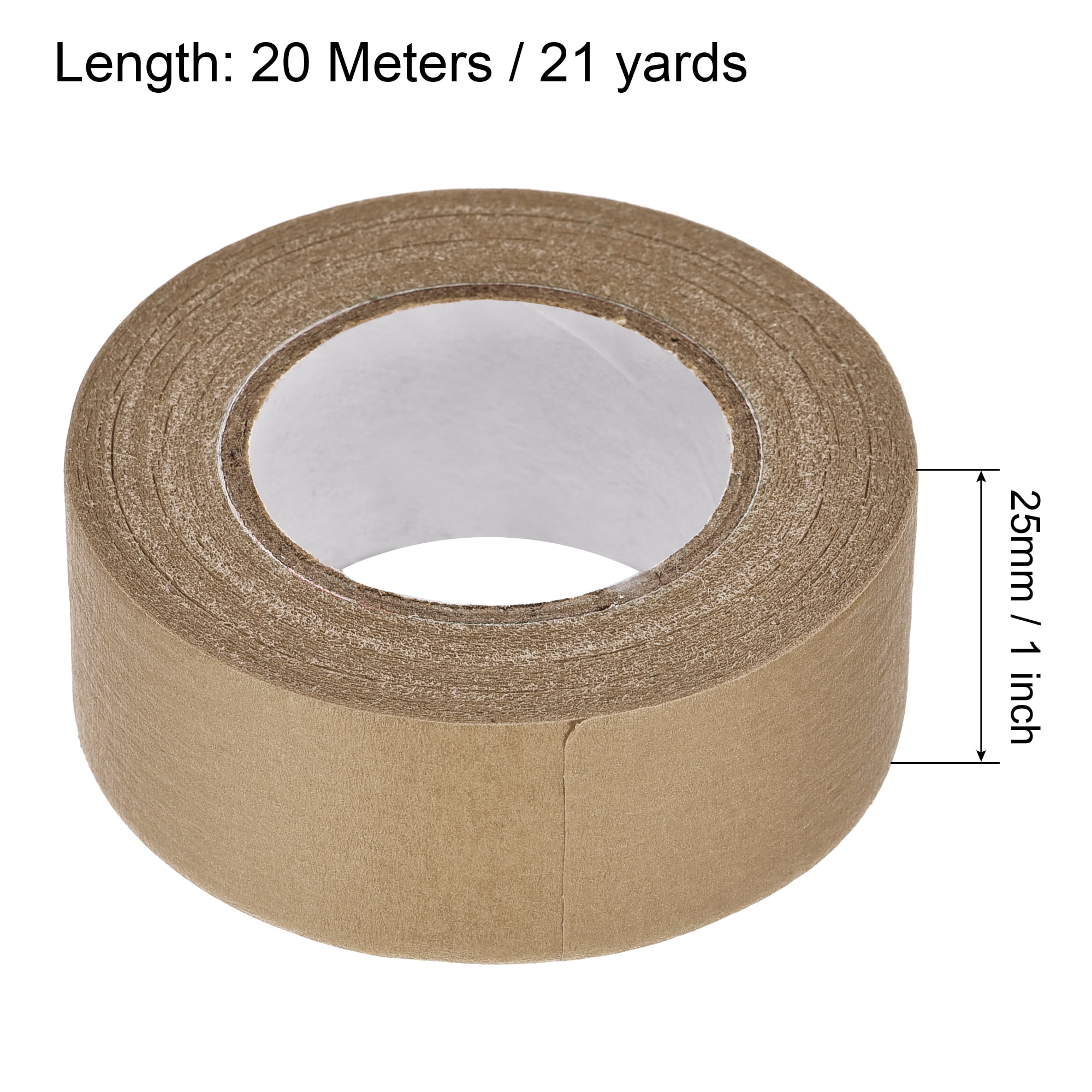 Uxcell 3Pcs 25mm 1 inch Wide 20m 21 Yards Masking Tape Painters Tape Rolls  White