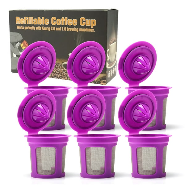 Coffee Capsules Cup Refillable Reusable Coffee Filters Enlarge Mesh Strainer Large Inlet with
