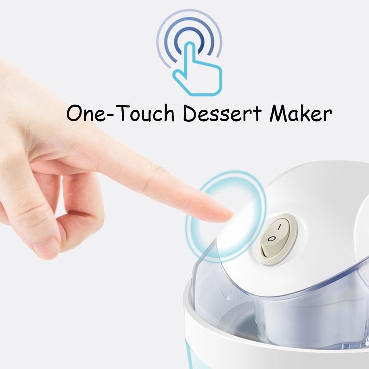Swirl Cup Ice Cream Maker (Applicable to 110V-120V), Quickly Made in 15 Minutes, Small Home Mini Ice Cream Maker, One-Touch DIY Mini Ice Cream Maker, for Kitchen, Family Treats