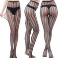 thumbnail image 2 of HBFAGFB Bas Résille pour Femmes Culottes Taille Haute Longues en Soie A, 2 of 4