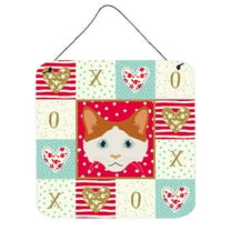 Carolines Treasures CK5127DS66 6 x 6 in. La Perm Cat Love Wall or Door Hanging Prints