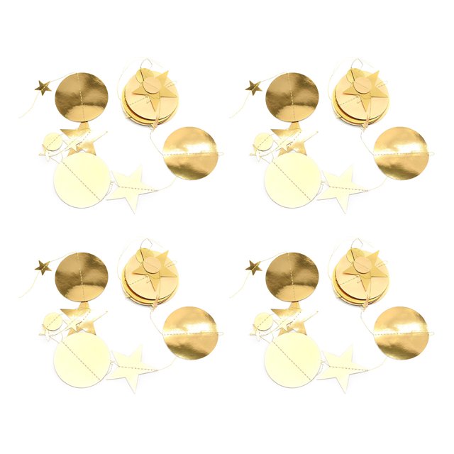 Adorno decorativo con forma de flor de papel Laklulu de 4 piezas para fiestas de cumpleaños