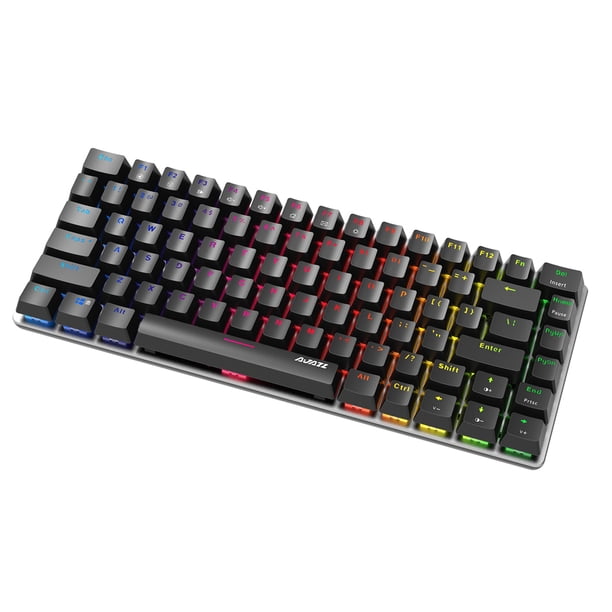 Sidaley Teclado de trabajo mecánico de plástico para computadora AK33 diseñado para Windows 7/8/10 Office 82 Keys Keypad Laptop Supplies Juegos de teclado y mouse para computadora No.10