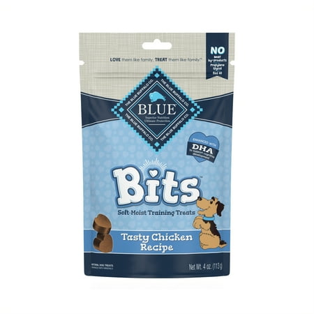 UPC: 0859610005185 | Blue Buffalo BLUE Bits Training Treats Chicken Flavor Soft Treats for Dogs Whole Grain 4 oz. Bag