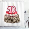 thumbnail image 1 of Ambesonne Colorful Shower Curtain, Candle Sprinkles, 69"Wx84"L, Multicolor, 1 of 3