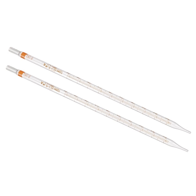 Unique Bargains Graduated Dropper Pipettes, 2 Pcs 10ml Borosilicate Glass Pipette for Transfer Liquid for Laboratory, Clear