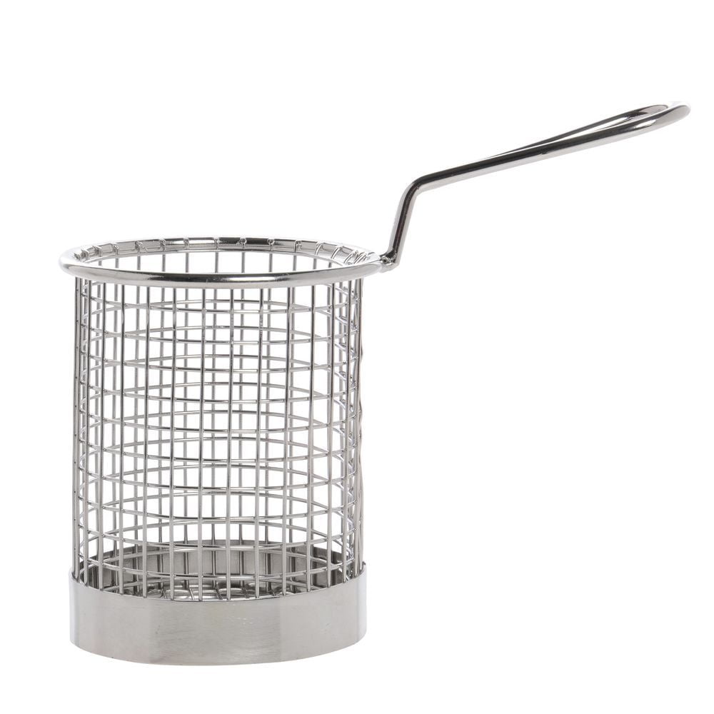 HUBERT French Fry Serving Basket Stainless Steel 7 3/4"L x 3 1/2"W x