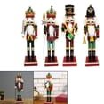 thumbnail image 1 of 4Pcs 30cm Cascanueces De Madera Adornos Muñeca De Navidad perfke cascanueces soldado, 1 of 9