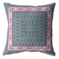 thumbnail image 1 of Coussin en Suède Double Face Square Nest, avec Fermeture Éclair, Rose et Bleu, 1 of 1