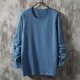 thumbnail image 1 of pstuiky camisa de manga larga para hombre, Camisa informal de color liso con cuello redondo y manga larga para hombre top de hombre xxxxxl, 1 of 6