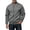 5# Dark Gray, variant on Mens Sweatshirt Full Zip Up Stand Collar No Hood Casual Jackets Long Sleeve Mock Neck Fall Warm Coats with Pockets