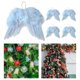 thumbnail image 5 of 5 decoraciones colgantes de Navidad, decoraciones para es de Navidad, plumas de ángel, alas de ángel para decoración de fiestas y festivales , azul, 5 of 7
