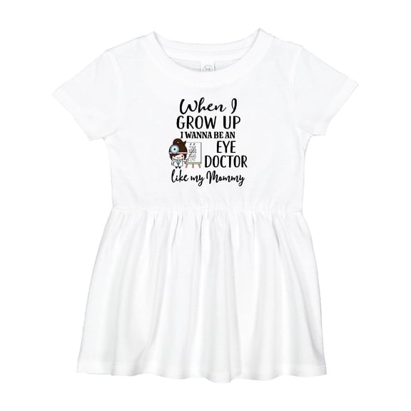 Inktastic Future Eye Doctor Like Mommy Optometrist Girls Baby Dress