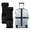 Black, variant on Luggage Straps for Suitcases, 2 Pack Heavy Duty Adjustable, Slide Latch, Black