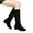 Black, variant on Aueoeo Women's Knee-High Fashion Boots Fall/Winter Fashion Boots For Women New Thick Heel Slim Knight Boots Knee Length Slim Boots on Clearance