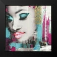 thumbnail image 2 of Pax 20x20 Black Modern Framed Museum Art Print Titled - FACES NEW YORK, 2 of 5
