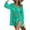 Green, variant on Women'S Swimsuit Cover Up Crochet Bathing Suit Mesh Swimwear Knit Pullover Beach Dress Black One size
