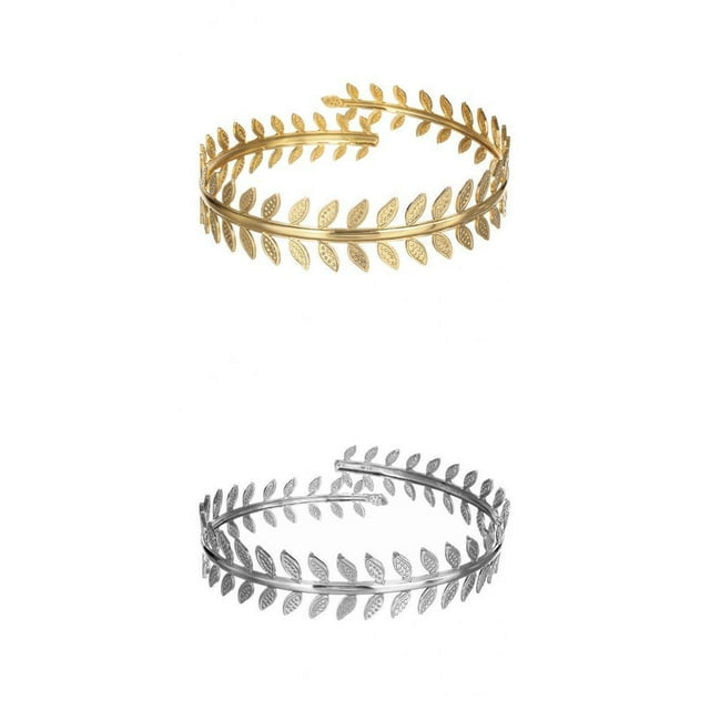 Brazalete De Joyería De De Laurel Romano De 2 Piezas Brazaletes De Playa