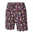 thumbnail image 4 of Logiee Skull flower leaf colorful Print Mens Swim Trunks Quick Dry Board Shorts,Breathable Hawaii Beach Shorts Swimwear Bathing Suits-Large, 4 of 6