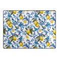 thumbnail image 4 of Ryvnso Bohemia Lemon Birds Area Rug Floor Mats Non-Slip Home Carpet 63 x 48 inch, 4 of 7