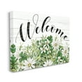 thumbnail image 3 of Stupell Industries Welcome Rustic Planked Sign White Flower Blossoms Graphic Art Gallery Wrapped Canvas Print Wall Art, Design by Cindy Jacobs, 3 of 7