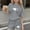 Gray, variant on Girls Outfit Set, Heart Print Crewneck T-Shirt and Elastic Waist Shorts Summer Casual Active Set 2-Piece Gray Size 12
