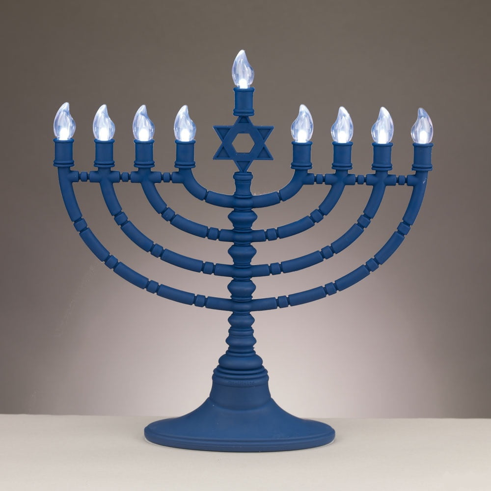 Rite Lite 115 Star Of David Led Bulbs Electric Hanukkah Menorah