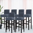thumbnail image 1 of PiccoCasa Stretch Spandex Bar Stool Cover for Short Back Chair Slategray 6, 1 of 8