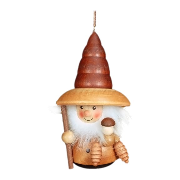 Alexander Taron Christian Ulbricht Ornament - Woodsman In Natural Wood Finish