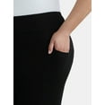 thumbnail image 5 of Terra & Sky Women's Plus High Rise Capri Leggings with Cellphone Pockets, 2-Pack, 5 of 7