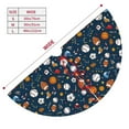 thumbnail image 2 of KLL 48" Christmas Tree Skirt Ball Sports Xmas Tree Skirts Mat for New Year Xmas Holiday Party Indoor Outdoor Home Decoration, 2 of 5