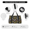 thumbnail image 4 of Fotbe Flower Butterfly Bolsa de Viaje con Estampado, Bolsa de Fin de Semana para Mujer con Compartimento para Zapatos, Bolsa de Gimnasio con Bolsillo Húmedo, 4 of 7