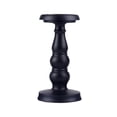 thumbnail image 1 of Candelabro de hierro retro negro, candelabro de pilar para bodas, spa, redondo y estable. METRO, 1 of 9