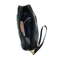 thumbnail image 4 of Portable Makeup Storage Bag 7.87×3.35×2.16in Portable Design Pu Leather Made Of A Bag For Multi-Use Cyan Stripe_4, 4 of 4