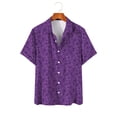 thumbnail image 2 of Tops Para Hombre Casual Cuello en V Manga Corta Festival Estampado Estampado Blusa Camisa Estampada Odeerbi ODB181586, 2 of 7