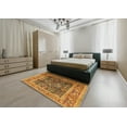 thumbnail image 4 of Ahgly Company Indoor Rectangle Mid-Century Modern Fire Brick Red Oriental Area Rugs, 5' x 8', 4 of 6