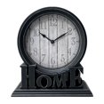 thumbnail image 2 of Reloj de escritorio analógico de estilo europeo sin tictac, decorativo para mesa de cocina. Borde plateado, 2 of 9
