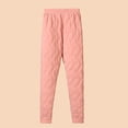 thumbnail image 4 of Nafuu Ladies Thermal Underwear Pants Solid Color Lined Leggings Warm Tights High Waist Winter Trendy Vacation‌ Long Johns, 4 of 5