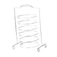 thumbnail image 4 of Panel de soporte de soporte de soporte de servicio Conveniente organizador de estante de almacenamiento de placas de múltiples niveles para la cocina 6 nivel, 4 of 8